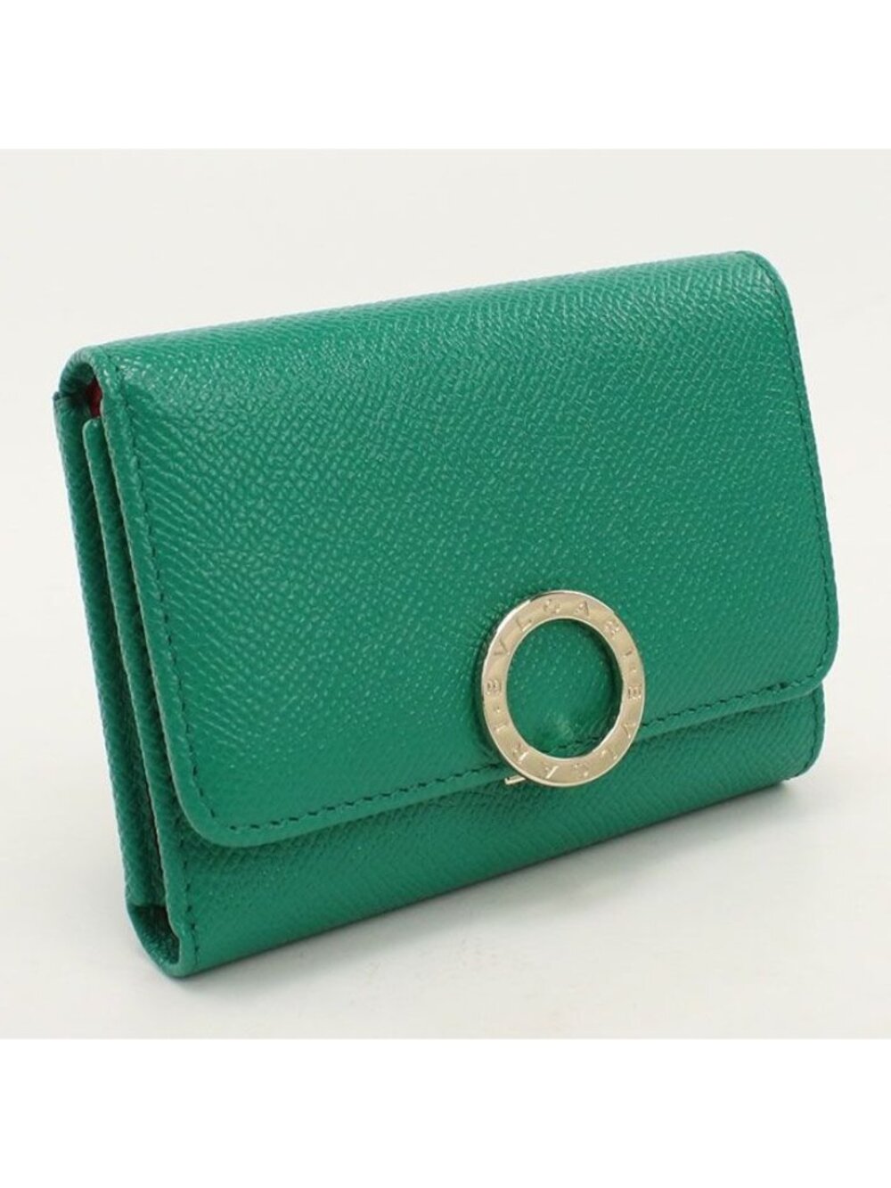 Bvlgari Clip Trifold Wallet Calfskin